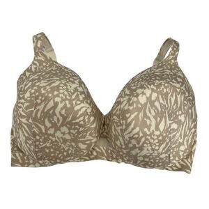 Cacique by Lane Bryant lightly lined full coverage animal print bra size 42H